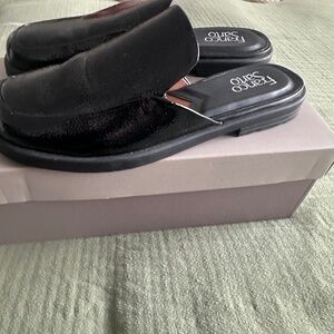 Black Franco Sarto Mule Loafers